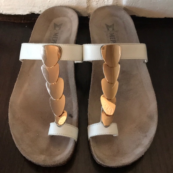mephisto sandals white